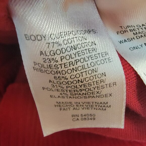 Jones New York Cardigan Signature Petite Red‎ Top Long Sleeve Sweater Size PS - Picture 8 of 8